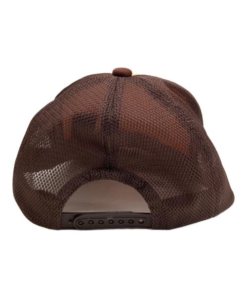 Hysteric Glamour（ヒステリックグラマー）Hysteric Glamour (ヒステリックグラマー) HYSTERIC RECORDS メッシュキャップ ブラウン×イエロー サイズ:FREEの古着・服飾アイテム