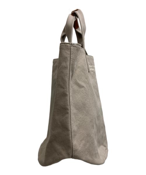 MARGARET HOWELL idea（マーガレット ハウエル アイディア）MARGARET HOWELL idea (マーガレット ハウエル アイディア) キャンバスレザーハンドバッグ ベージュの古着・服飾アイテム