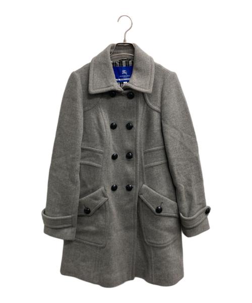BURBERRY BLUE LABEL（バーバリー ブルー レーベル）BURBERRY BLUE LABEL (バーバリー ブルー レーベル) ダブルコート グレー サイズ:40の古着・服飾アイテム