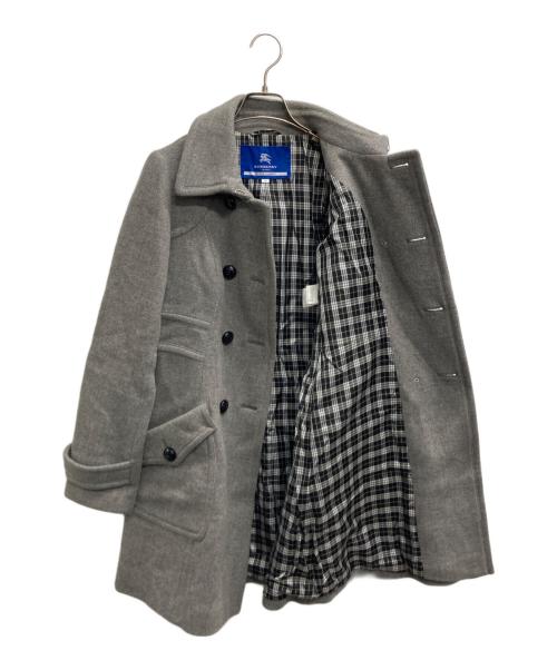 BURBERRY BLUE LABEL（バーバリー ブルー レーベル）BURBERRY BLUE LABEL (バーバリー ブルー レーベル) ダブルコート グレー サイズ:40の古着・服飾アイテム