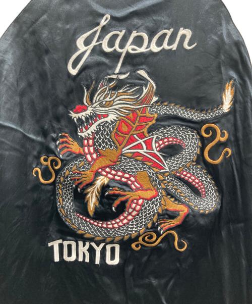 VANSON（バンソン）VANSON (バンソン) CROWS WORST (クローズ＆ワースト) リバーシブルスカジャン ブラック サイズ:XLの古着・服飾アイテム