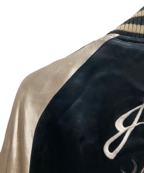 VANSON（バンソン）VANSON (バンソン) CROWS WORST (クローズ＆ワースト) リバーシブルスカジャン ブラック サイズ:XLの古着・服飾アイテム