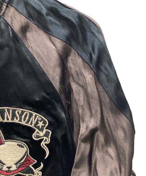 VANSON（バンソン）VANSON (バンソン) CROWS WORST (クローズ＆ワースト) リバーシブルスカジャン ブラック サイズ:XLの古着・服飾アイテム