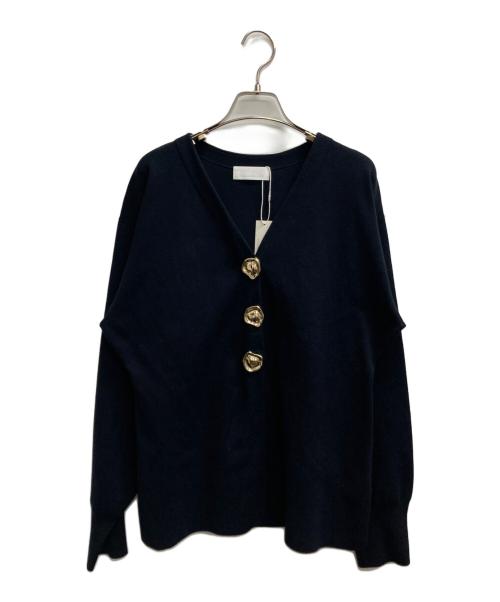 GALLARDA GALANTE（ガリャルダガランテ）GALLARDA GALANTE (ガリャルダガランテ) ビジューVネックカーディガン ブラック サイズ:F 未使用品の古着・服飾アイテム