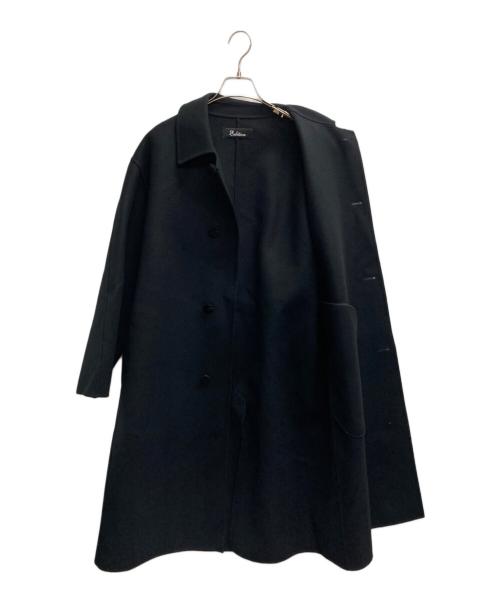 edition（エディション）Edition (エディション) ダブルフェイスステンカラーロングコート ブラック サイズ:Sの古着・服飾アイテム