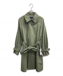 SHIPS（シップス）の古着「ステンカラーコート」｜グリーン