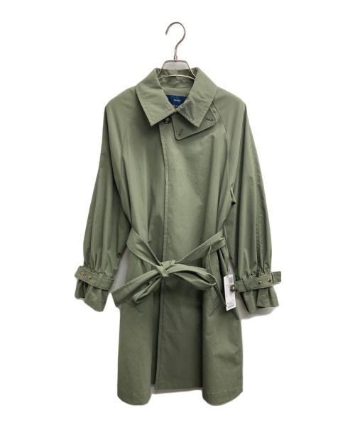 SHIPS（シップス）SHIPS (シップス) ステンカラーコート グリーン サイズ:Sの古着・服飾アイテム