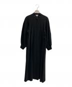 ENFOLDエンフォルド）の古着「サーキュラーシャツドレス」｜ブラック