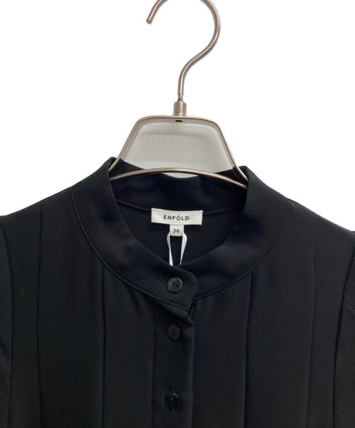 ENFOLD（エンフォルド）ENFOLD (エンフォルド) サーキュラーシャツドレス ブラック サイズ:36の古着・服飾アイテム