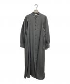 ENFOLDエンフォルド）の古着「サーキュラーシャツドレス」｜グレー