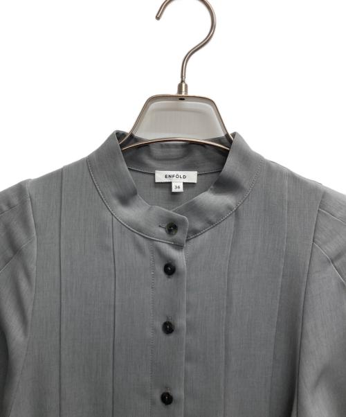 ENFOLD（エンフォルド）ENFOLD (エンフォルド) サーキュラーシャツドレス グレー サイズ:36の古着・服飾アイテム