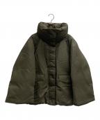 PLSTプラステ）の古着「スタンドカラーパデッドブルゾン」｜カーキ