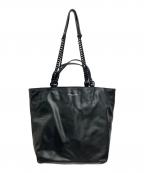 GIANNI CHIARINIジャンニ キアリーニ）の古着「チェーントートバッグ」｜ブラック