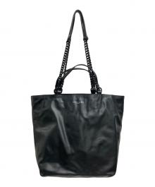 GIANNI CHIARINI（ジャンニ キアリーニ）の古着「チェーントートバッグ」｜ブラック