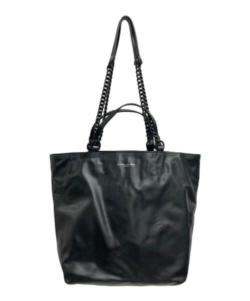 GIANNI CHIARINI（ジャンニ キアリーニ）GIANNI CHIARINI (ジャンニ キアリーニ) チェーントートバッグ ブラックの古着・服飾アイテム