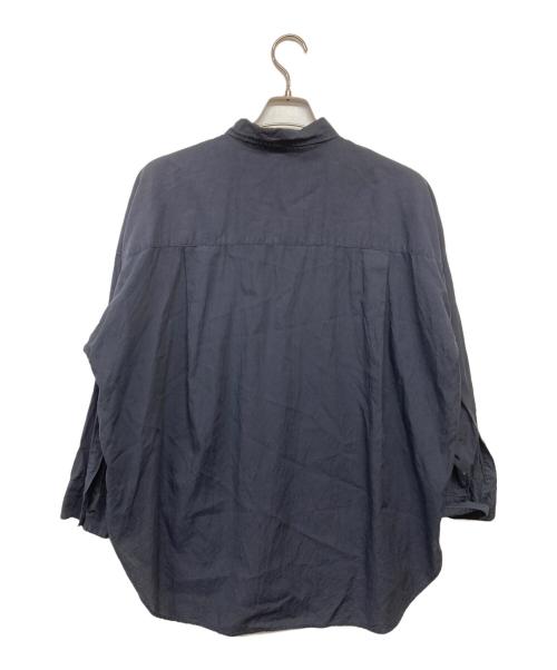 Spick and Span（スピック＆スパン）Spick and Span (スピック＆スパン) 25SS ガーメントダイカシュクールシャツ ネイビー サイズ:表記無し（実寸サイズをご参照下さい）の古着・服飾アイテム