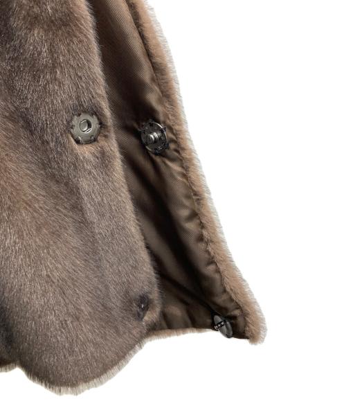 PLAIN PEOPLE（プレインピープル）PLAIN PEOPLE (プレインピープル) フェイクファーオフタートルベスト ブラウン サイズ:9の古着・服飾アイテム