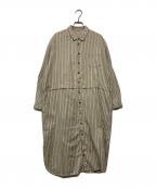 nest Robeネストローブ）の古着「シャツワンピース」｜ベージュ
