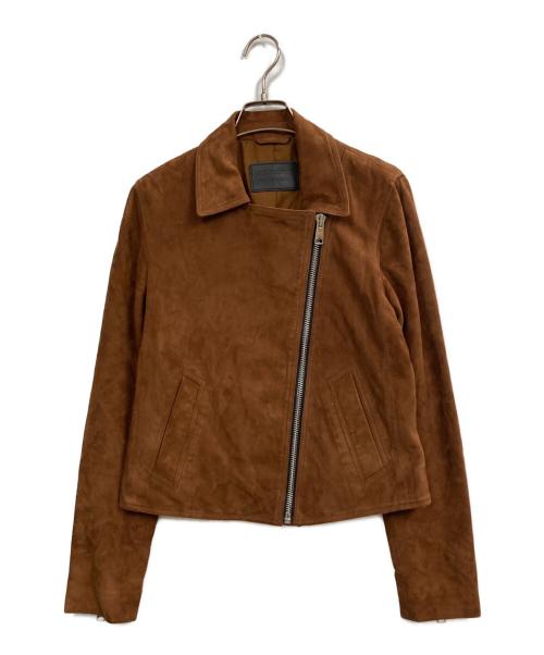 ALL SAINTS（オールセインツ）ALL SAINTS (オールセインツ) ラムレザージャケット ブラウン サイズ:Sの古着・服飾アイテム