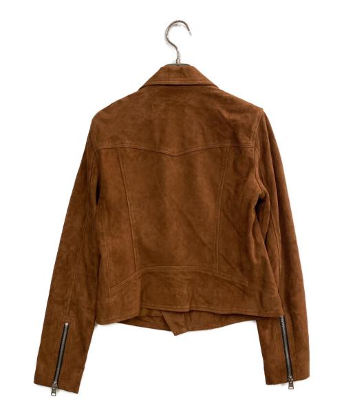 ALL SAINTS（オールセインツ）ALL SAINTS (オールセインツ) ラムレザージャケット ブラウン サイズ:Sの古着・服飾アイテム