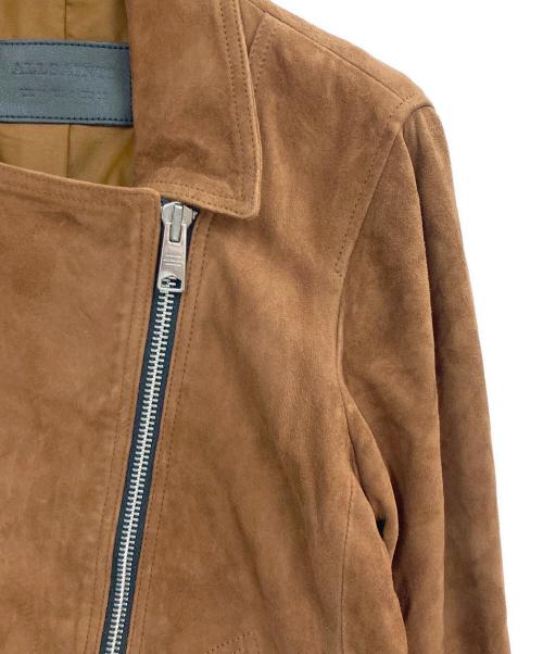 ALL SAINTS（オールセインツ）ALL SAINTS (オールセインツ) ラムレザージャケット ブラウン サイズ:Sの古着・服飾アイテム