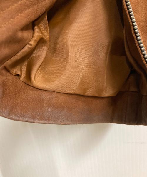 ALL SAINTS（オールセインツ）ALL SAINTS (オールセインツ) ラムレザージャケット ブラウン サイズ:Sの古着・服飾アイテム