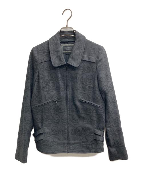 hysterics（ヒステリックス）hysterics (ヒステリックス) スカル総柄ジャケット ブラック サイズ:Sの古着・服飾アイテム