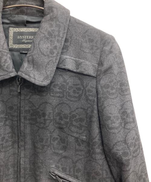 hysterics（ヒステリックス）hysterics (ヒステリックス) スカル総柄ジャケット ブラック サイズ:Sの古着・服飾アイテム