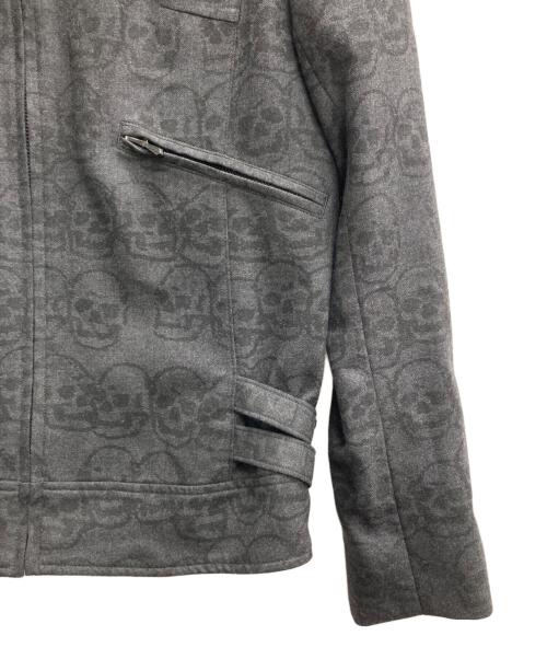 hysterics（ヒステリックス）hysterics (ヒステリックス) スカル総柄ジャケット ブラック サイズ:Sの古着・服飾アイテム