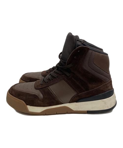 TOD'S（トッズ）TOD'S (トッズ) ハイカットスニーカー ブラウン サイズ:8の古着・服飾アイテム