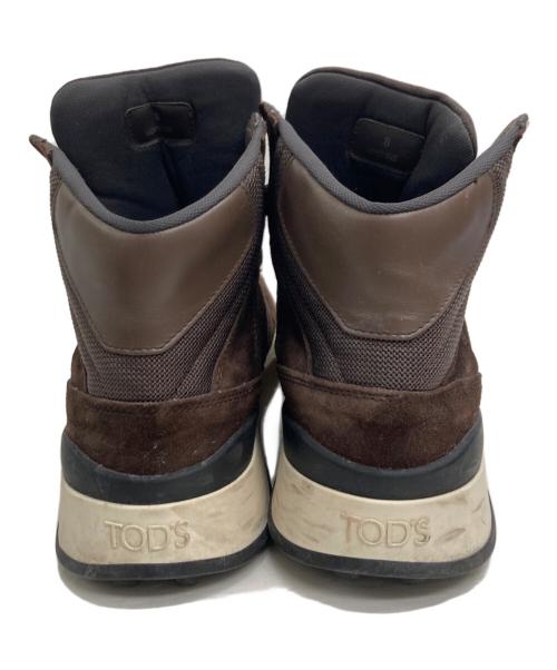 TOD'S（トッズ）TOD'S (トッズ) ハイカットスニーカー ブラウン サイズ:8の古着・服飾アイテム