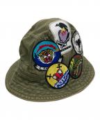 ）の古着「ワッペンハット」｜オリーブ