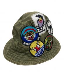 EMOTIONALLY  UNAVAILABLE（エモーショナリー アンアベイラブル）の古着「ワッペンハット」｜オリーブ