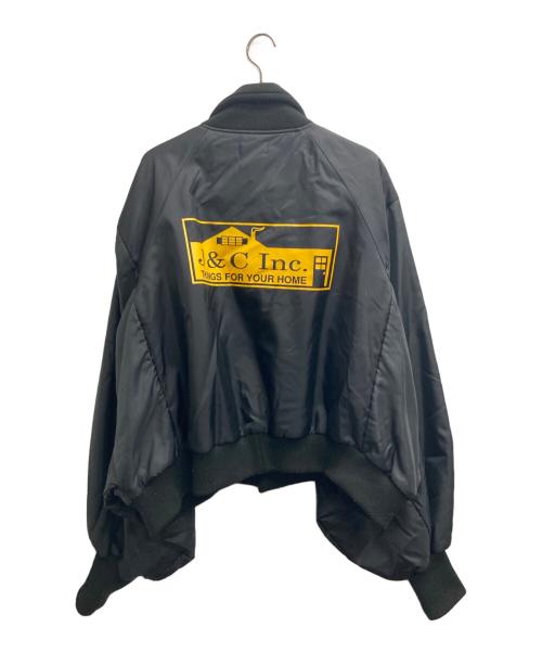 77circa（ナナナナサーカ）77circa (ナナナナサーカ) 再構築ナイロンスタジャン ブラック サイズ:Freeの古着・服飾アイテム