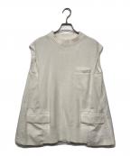 sacaiサカイ）の古着「バックプリーツニット」｜ホワイト