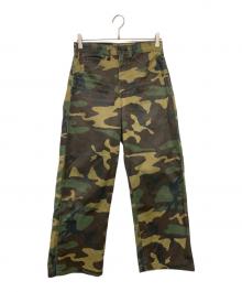Pointer（ポインター）の古着「カモフラージュ ワークパンツ」｜グリーン