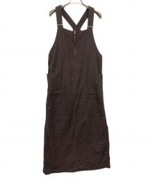 SLOBE IENA（スローブ イエナ）の古着「アイラインジャンパースカート」｜ブラウン