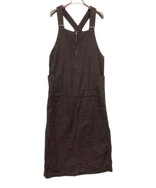 SLOBE IENA（スローブ イエナ）SLOBE IENA (スローブ イエナ) アイラインジャンパースカート ブラウン サイズ:Freeの古着・服飾アイテム