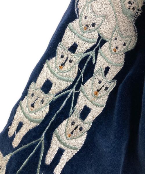 東洋エンタープライズ（トウヨウエンタープライズ）東洋エンタープライズ (トウヨウエンタープライズ) 別珍リバーシブルスカジャン ネイビー×ブルー×イエロー サイズ:Lの古着・服飾アイテム