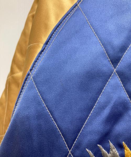 東洋エンタープライズ（トウヨウエンタープライズ）東洋エンタープライズ (トウヨウエンタープライズ) 別珍リバーシブルスカジャン ネイビー×ブルー×イエロー サイズ:Lの古着・服飾アイテム