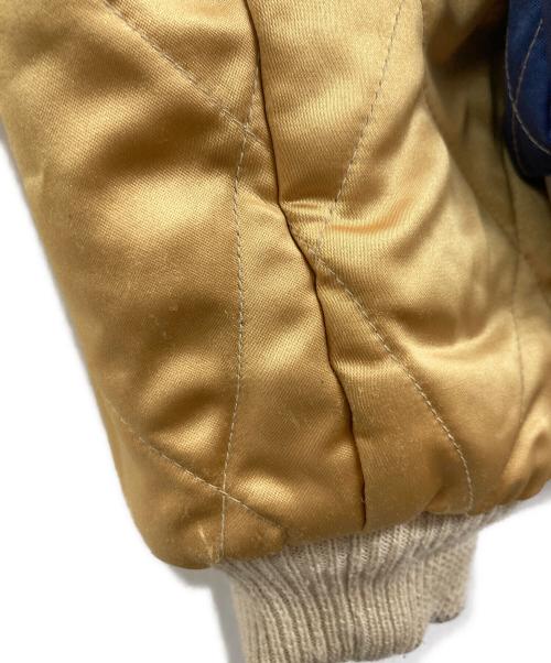 東洋エンタープライズ（トウヨウエンタープライズ）東洋エンタープライズ (トウヨウエンタープライズ) 別珍リバーシブルスカジャン ネイビー×ブルー×イエロー サイズ:Lの古着・服飾アイテム