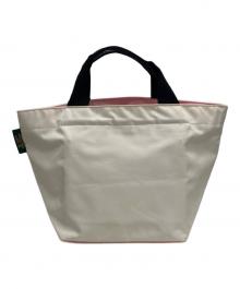 Herve Chapelier（エルベシャプリエ）の古着「舟形トートバッグM」｜アイボリー×ピンク