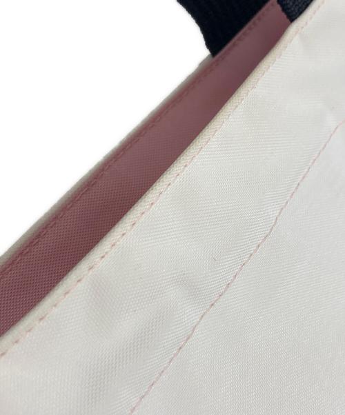 Herve Chapelier（エルベシャプリエ）Herve Chapelier (エルベシャプリエ) 舟形トートバッグM アイボリー×ピンクの古着・服飾アイテム