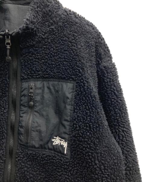 stussy（ステューシー）stussy (ステューシー) SHERPA REVERSIBLE JACKET ブラック サイズ:Mの古着・服飾アイテム