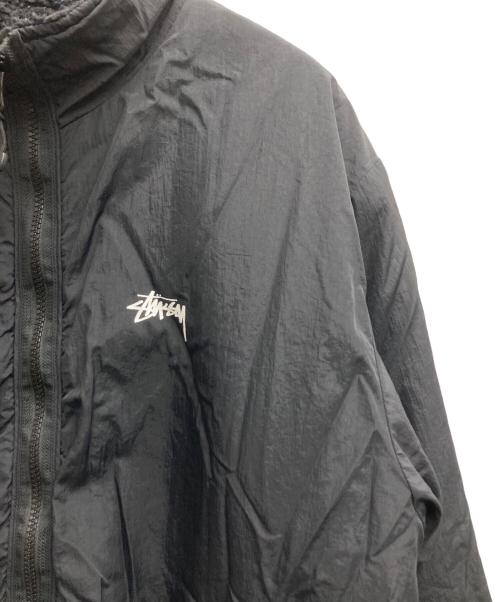 stussy（ステューシー）stussy (ステューシー) SHERPA REVERSIBLE JACKET ブラック サイズ:Mの古着・服飾アイテム