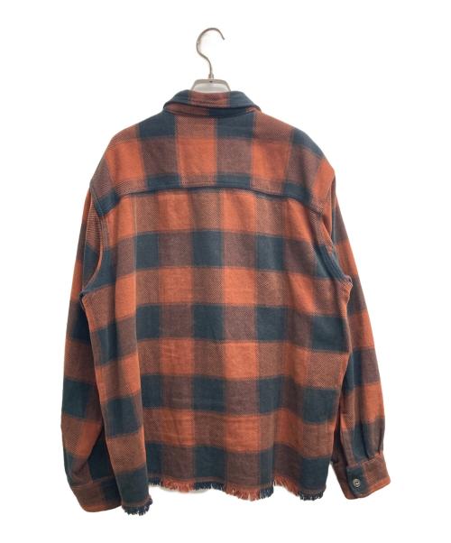 JOURNAL STANDARD relume（ジャーナルスタンダード レリューム）JOURNAL STANDARD relume (ジャーナルスタンダード レリューム) USAコットン フリンジネル バッファローチェックシャツ オレンジ サイズ:lの古着・服飾アイテム
