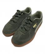 PUMAプーマ）の古着「PALERMO / ローカットスニーカー」｜オリーブ