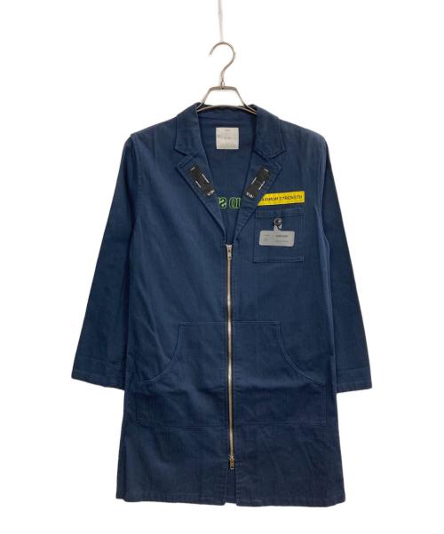 studio seven（スタジオセブン）STUDIO SEVEN (スタジオセブン) ジップコート ネイビー サイズ:Sの古着・服飾アイテム