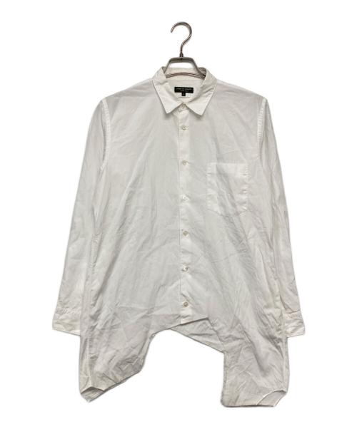 COMME des GARCONS HOMME PLUS（コムデギャルソンオムプリュス）COMME des GARCONS HOMME PLUS (コムデギャルソンオムプリュス) サイドロングシャツ ホワイト サイズ:Sの古着・服飾アイテム