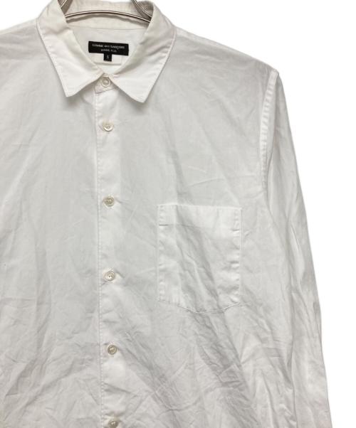 COMME des GARCONS HOMME PLUS（コムデギャルソンオムプリュス）COMME des GARCONS HOMME PLUS (コムデギャルソンオムプリュス) サイドロングシャツ ホワイト サイズ:Sの古着・服飾アイテム
